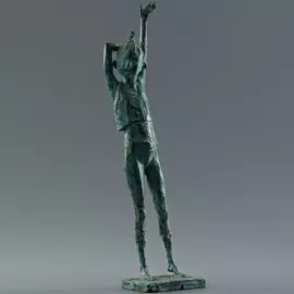 Bronze sculpture "Tuvan morning 1"