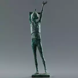 Bronze sculpture "Tuvan morning 1"