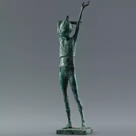 Bronze sculpture "Tuvan morning 1"