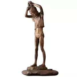 Bronze sculpture "Tuvan Morning 2"