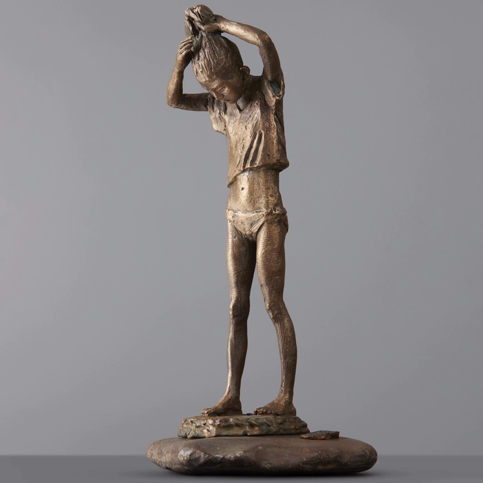 Bronze sculpture "Tuvan Morning 2"