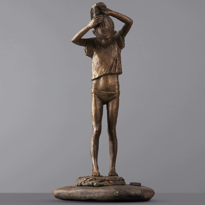 Bronze sculpture "Tuvan Morning 2"