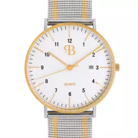 Наручные кварцевые часы Русское время серебристо-золотистые