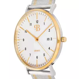 Наручные кварцевые часы Русское время серебристо-золотистые