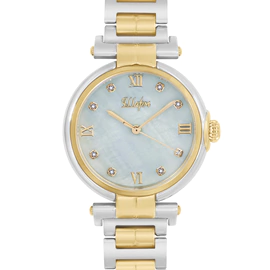 Charm Quartz Wristwatch Silver-gold, Combined Yellow Gold