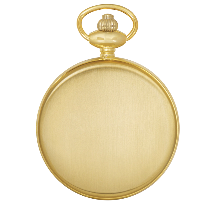 Pocket quartz watch Russian time white-gold, combined yellow gold