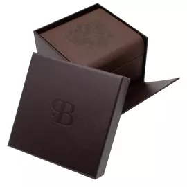 Наручные кварцевые часы Президент бело-золотистые, с коричневым ремешком