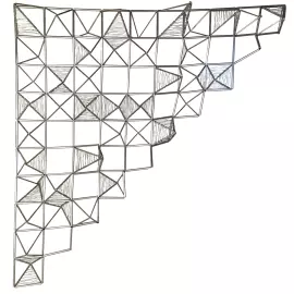 Авторская композиция из лески и металла "Паутина"