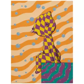 The author's fantasy painting "Sinkini"