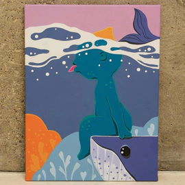 The author's fantasy painting "Sinkini"