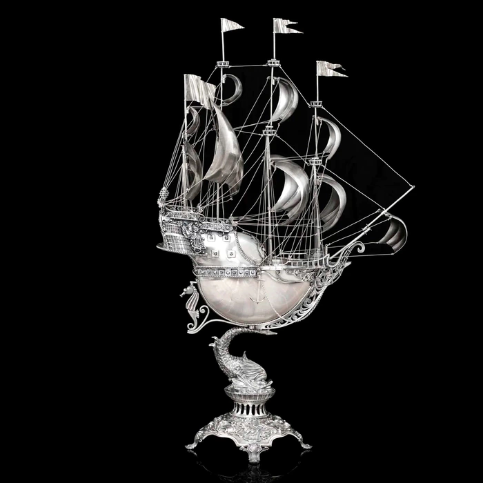 Exclusive silver ship "Legend of the Seas"