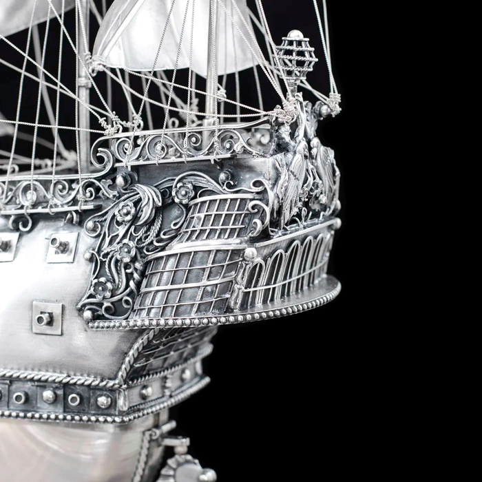 Exclusive silver ship "Legend of the Seas"