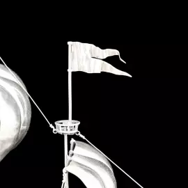 Эксклюзивный корабль из серебра "Легенда морей"