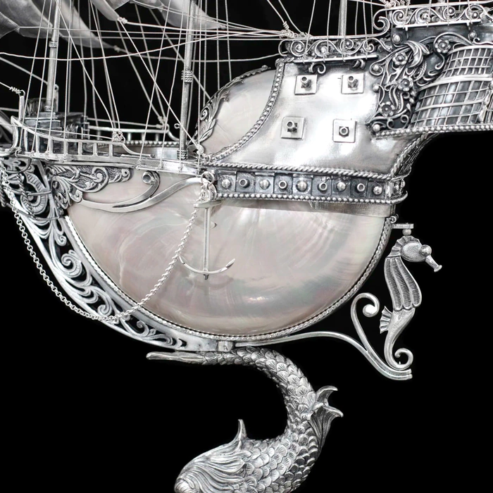 Exclusive silver ship "Legend of the Seas"