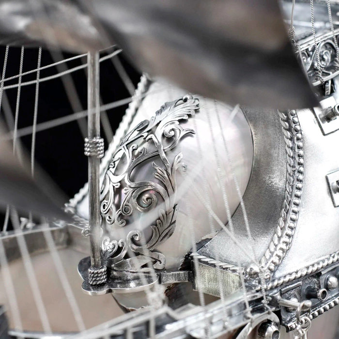 Exclusive silver ship "Legend of the Seas"