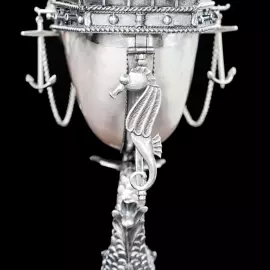 Эксклюзивный корабль из серебра "Легенда морей"