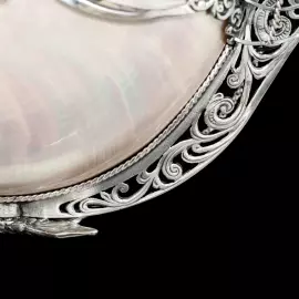 Эксклюзивный корабль из серебра "Легенда морей"