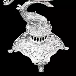 Эксклюзивный корабль из серебра "Легенда морей"