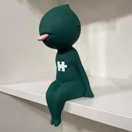 Sculpture by the author "Sinkini Standart" with individual painting, green