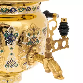 Чайный набор с самоваром на 6 персон, Златоуст