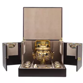 Чайный набор с самоваром на 6 персон, Златоуст