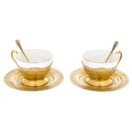 Чайный набор "Дуэт" на 2 персоны, Златоуст Чайный набор "Дуэт" на 2 персоны, Златоуст