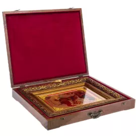 Painting on gold leaf "George the Victorious"