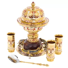 Икорный набор "Дары моря" на яшме, на 3 персоны, Златоуст