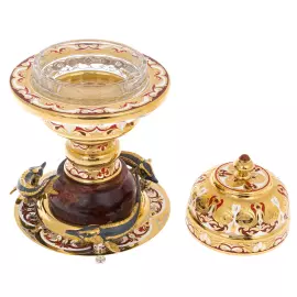 Икорный набор "Дары моря" на яшме, на 3 персоны, Златоуст