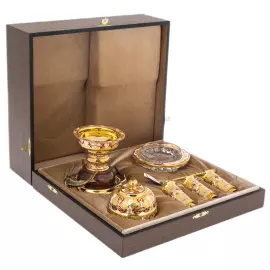 Икорный набор "Дары моря" на яшме, на 3 персоны, Златоуст