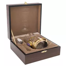 Подстаканник для чая "Чары" с чароитом, Златоуст