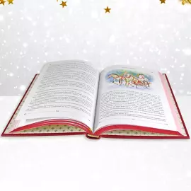 Подарочный набор "Новогодние рассказы" с книгой и майоликой 2-е игрушки
