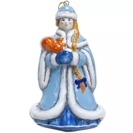 Подарочный набор "Новогодние рассказы" с книгой и майоликой 2-е игрушки