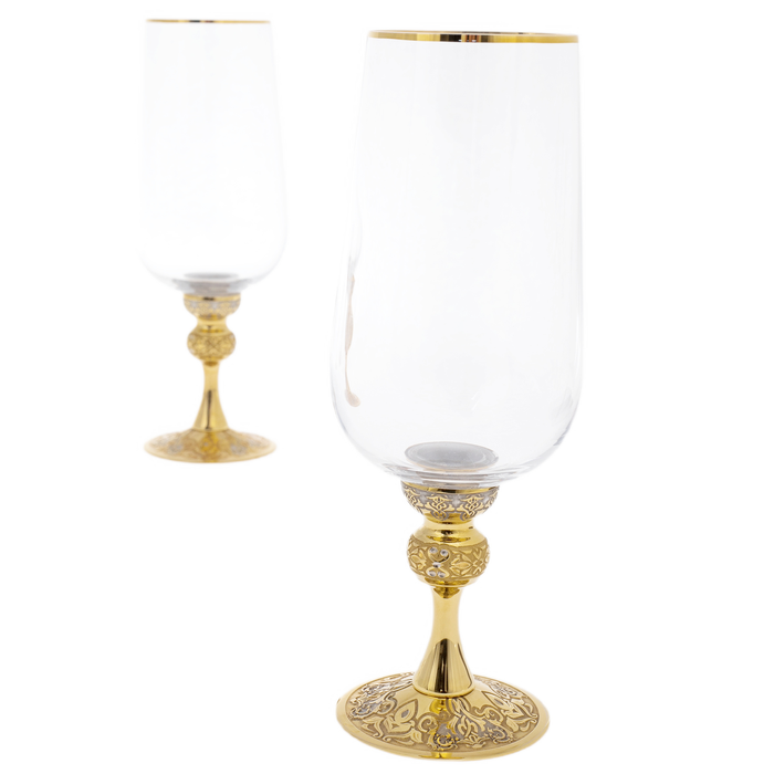Champagne set "Sun" for 6 persons, Zlatoust