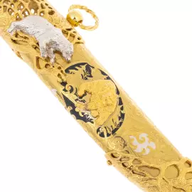 Нож сувенирный "Медведь" с художественным литьем, Златоуст