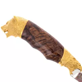 Нож сувенирный "Медведь" с художественным литьем, Златоуст