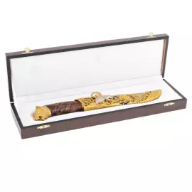 Нож сувенирный "Медведь" с художественным литьем, Златоуст