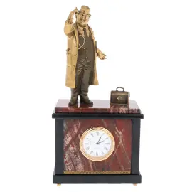 Часы из яшмы "Доктор"