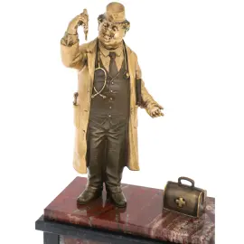 Часы из яшмы "Доктор"