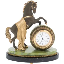 Часы из бронзы "Конь"