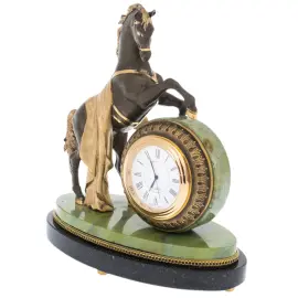 Часы из бронзы "Конь"