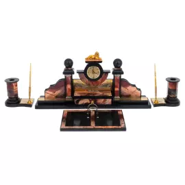 Письменный набор из яшмы "Лев" Златоуст