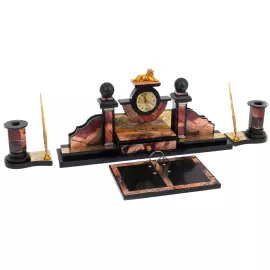 Письменный набор из яшмы "Лев" Златоуст