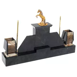 Письменный набор из яшмы "Лошадь" Златоуст