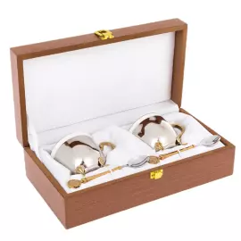 Набор кофейный "Флорентийская лилия" на 2 персоны, 4 предмета, Златоуст