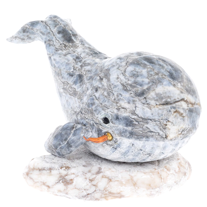 Sculpture of anhydrite "Whale"