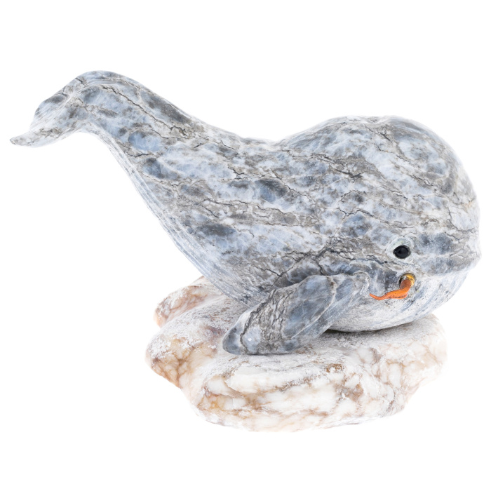 Скульптура из ангидрита "Кит"