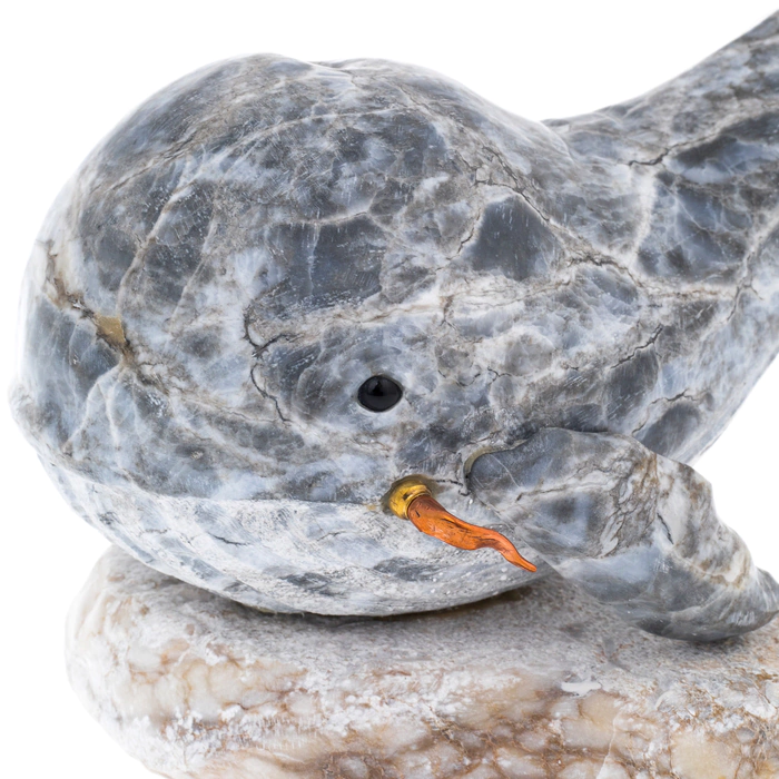 Sculpture of anhydrite "Whale"