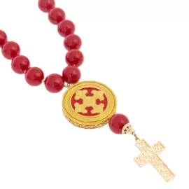 Четки православные "Вера" с майоликой, Златоуст