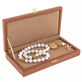 Четки православные "Вера" с беломоритом, Златоуст